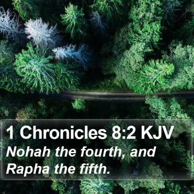 1 Chronicles 8:2 KJV Bible Verse Image