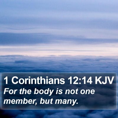 1 Corinthians 12:14 KJV Bible Verse Image