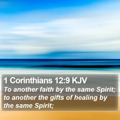 1 Corinthians 12:9 KJV Bible Verse Image
