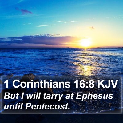 1 Corinthians 16:8 KJV Bible Verse Image