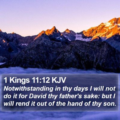 1 Kings 11:12 KJV Bible Verse Image