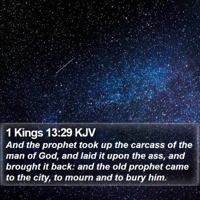 1 Kings 13:29 KJV Bible Verse Image
