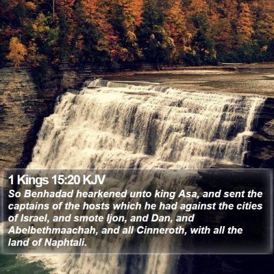 1 Kings 15:20 KJV Bible Verse Image