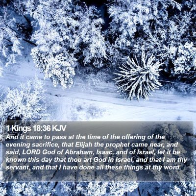 1 Kings 18:36 KJV Bible Verse Image