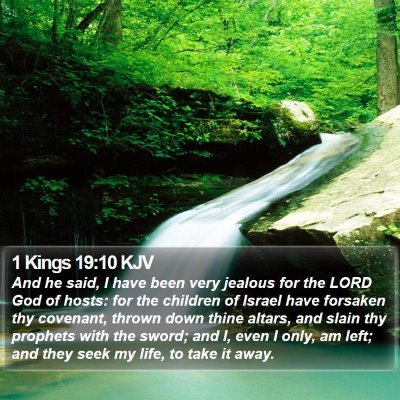 1 Kings 19:10 KJV Bible Verse Image