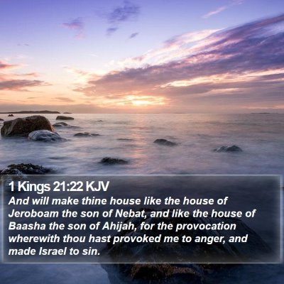 1 Kings 21:22 KJV Bible Verse Image
