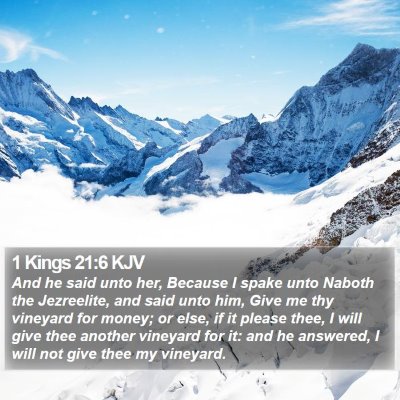 1 Kings 21:6 KJV Bible Verse Image