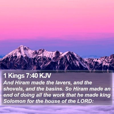 1 Kings 7:40 KJV Bible Verse Image