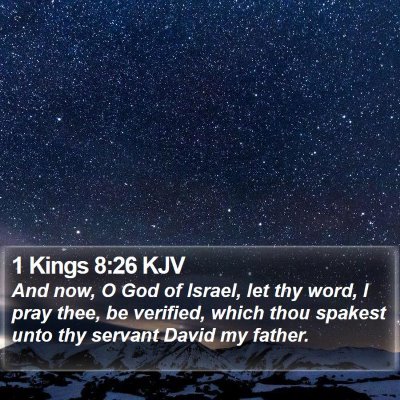 1 Kings 8:26 KJV Bible Verse Image