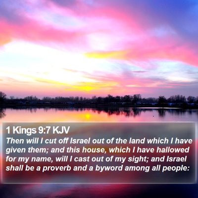 1 Kings 9:7 KJV Bible Verse Image