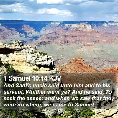 1 Samuel 10:14 KJV Bible Verse Image