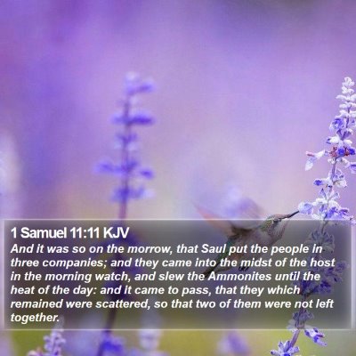 1 Samuel 11:11 KJV Bible Verse Image