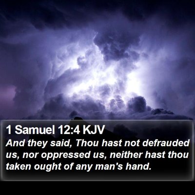 1 Samuel 12:4 KJV Bible Verse Image