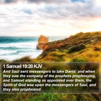 1 Samuel 19:20 KJV Bible Verse Image