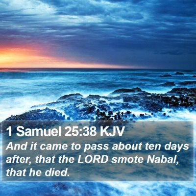 1 Samuel 25:38 KJV Bible Verse Image