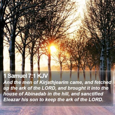 1 Samuel 7:1 KJV Bible Verse Image