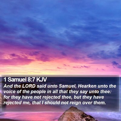 1 Samuel 8:7 KJV Bible Verse Image