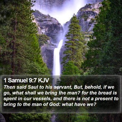1 Samuel 9:7 KJV Bible Verse Image
