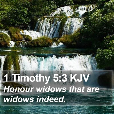 1 Timothy 5:3 KJV Bible Verse Image