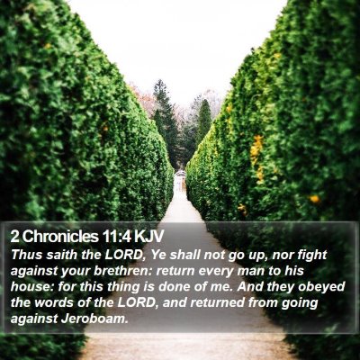 2 Chronicles 11:4 KJV Bible Verse Image