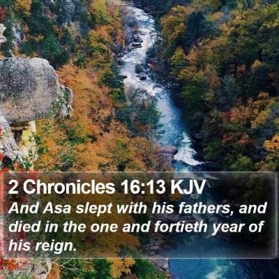2 Chronicles 16:13 KJV Bible Verse Image
