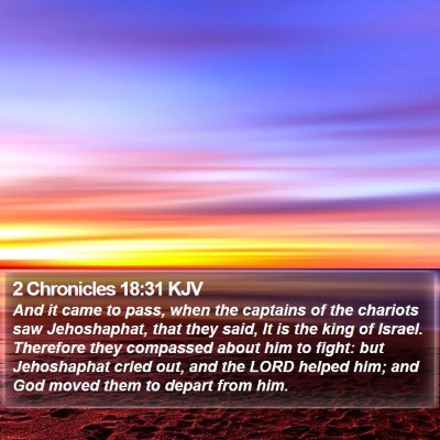 2 Chronicles 18:31 KJV Bible Verse Image