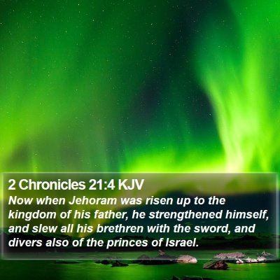 2 Chronicles 21:4 KJV Bible Verse Image