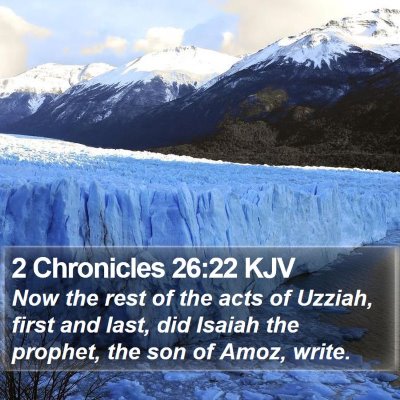 2 Chronicles 26:22 KJV Bible Verse Image