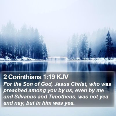 2 Corinthians 1:19 KJV Bible Verse Image