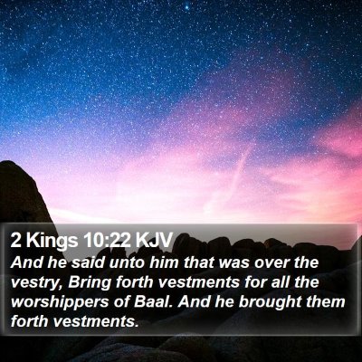 2 Kings 10:22 KJV Bible Verse Image