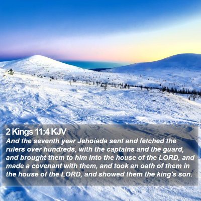 2 Kings 11:4 KJV Bible Verse Image