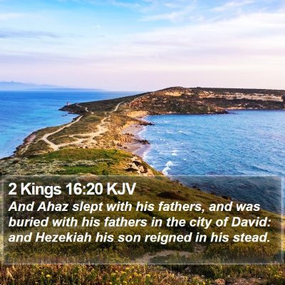 2 Kings 16:20 KJV Bible Verse Image