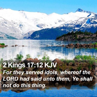 2 Kings 17:12 KJV Bible Verse Image
