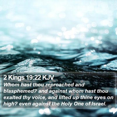 2 Kings 19:22 KJV Bible Verse Image
