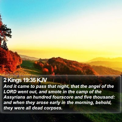 2 Kings 19:35 KJV Bible Verse Image