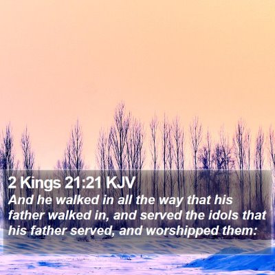 2 Kings 21:21 KJV Bible Verse Image