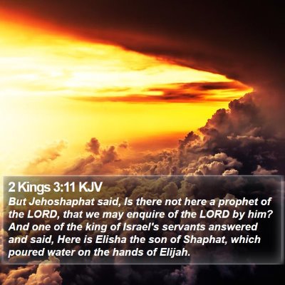 2 Kings 3:11 KJV Bible Verse Image