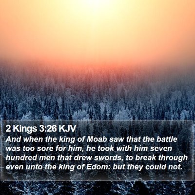 2 Kings 3:26 KJV Bible Verse Image