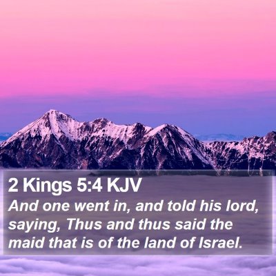 2 Kings 5:4 KJV Bible Verse Image