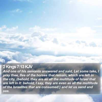 2 Kings 7:13 KJV Bible Verse Image