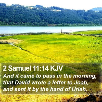 2 Samuel 11:14 KJV Bible Verse Image