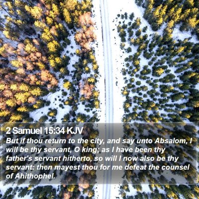 2 Samuel 15:34 KJV Bible Verse Image