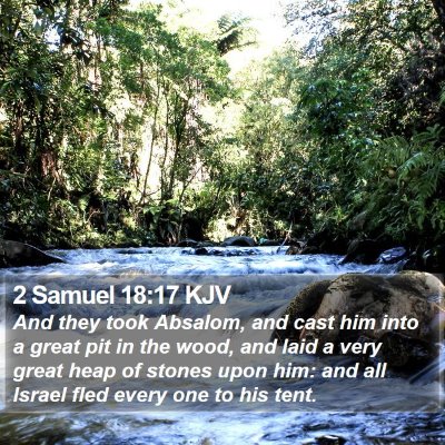 2 Samuel 18:17 KJV Bible Verse Image
