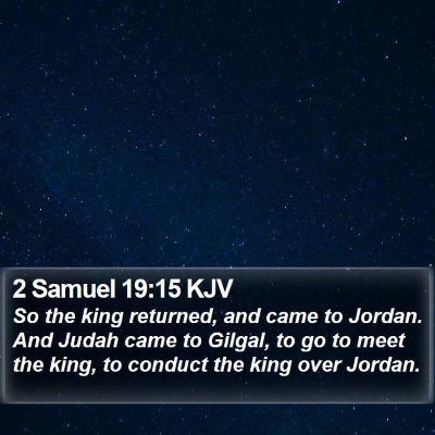 2 Samuel 19:15 KJV Bible Verse Image