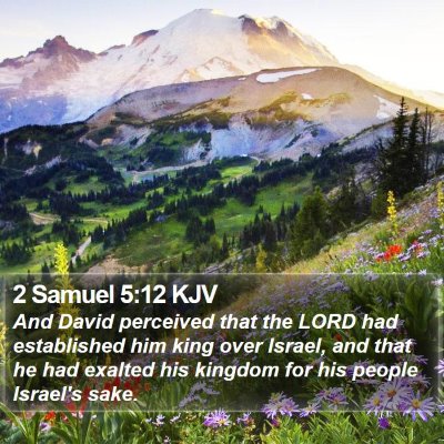 2 Samuel 5:12 KJV Bible Verse Image