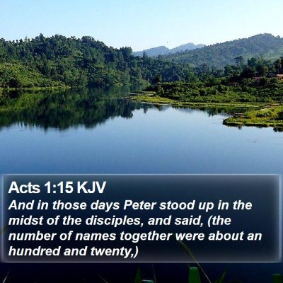 Acts 1:15 KJV Bible Verse Image