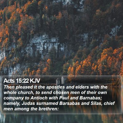 Acts 15:22 KJV Bible Verse Image