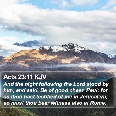 Acts 23:11 KJV Bible Verse Image