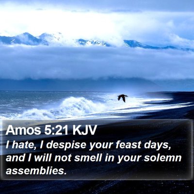Amos 5:21 KJV Bible Verse Image