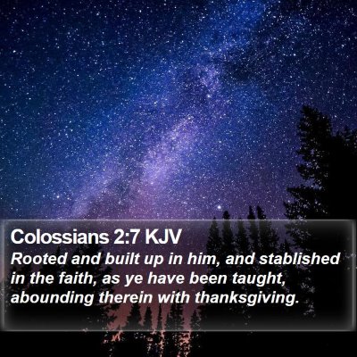 Colossians 2:7 KJV Bible Verse Image